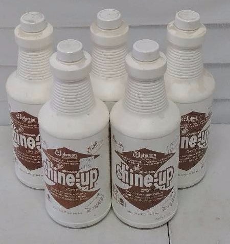 lot 336 image: (5) SC Johnson Shine-Up Lemon Furniture Polish