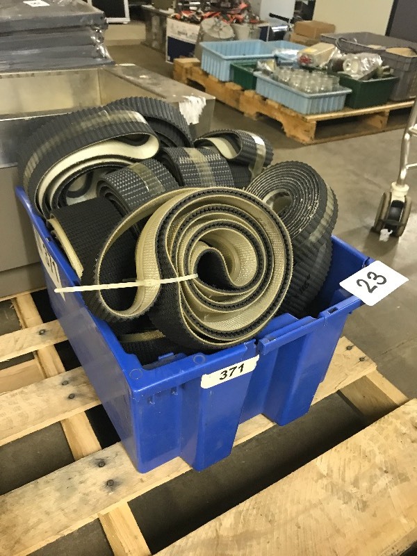 BIN OF CONVEYOR BELTS