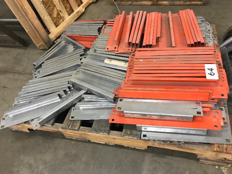 LOT OF PALLET RACKING BRACKETS