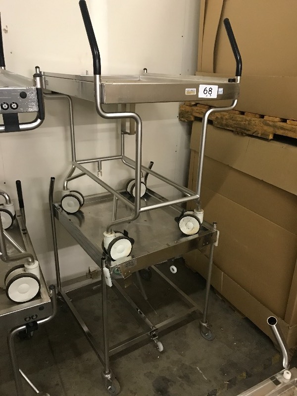 2 STAINLESS CARTS