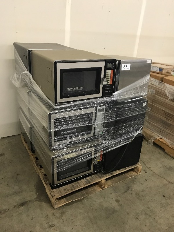 PALLET OF MICROWAVES