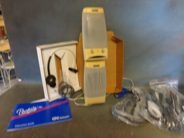 Desktop Monitor Stands, Headset and Miscellaneous Cords