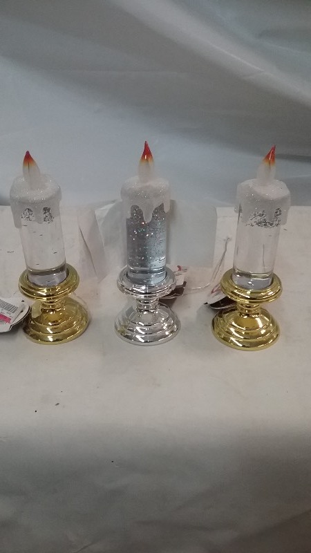 3x Holiday Candle Sticks