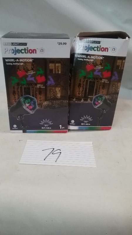 2x Projection Outdoor Lighting