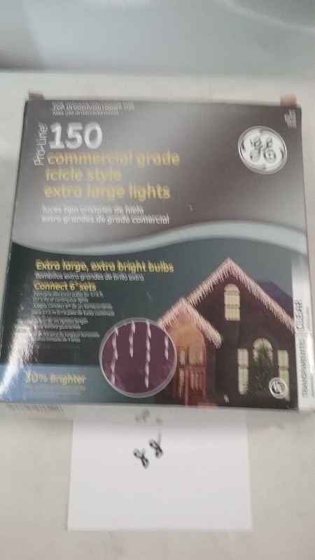 2x LED Holiday White Holiday Lights