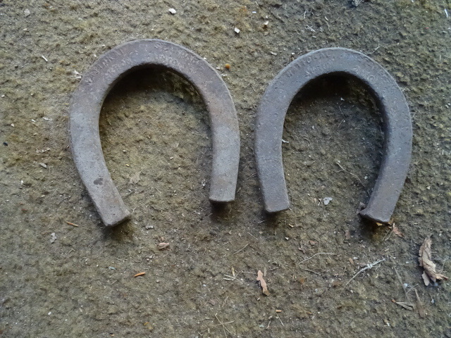 lot 163 image: 2 Vintage Horse Shoes Natural Standard