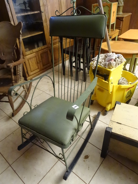 lot 236 image: Vintage Cushioned Rocker