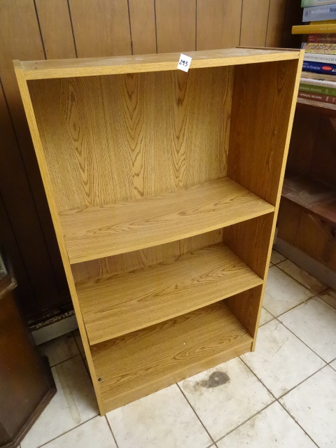 lot 293 image: Laminate Bookcase 28 X 12 X 48