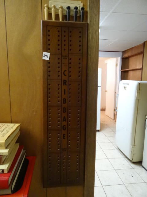 lot 294 image: Large Size Cribbage Board Model 1010,