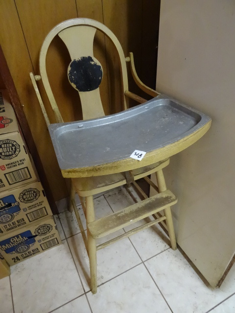 lot 308 image: Vintage High Chair