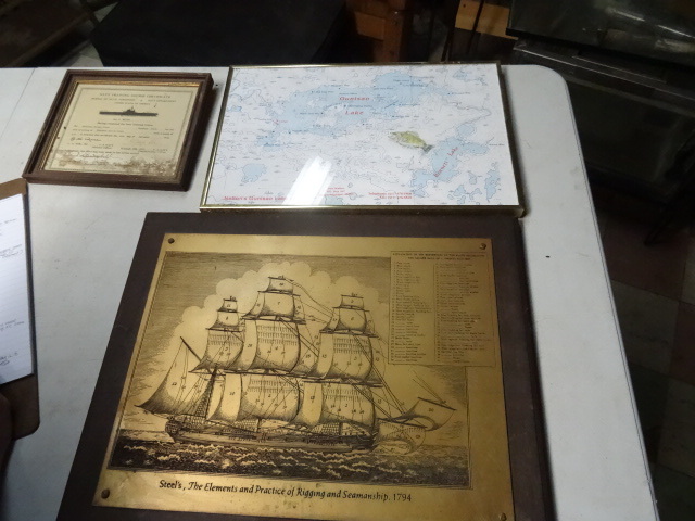 lot 327 image: Ship Rigging Wall Hanging, Navy Certificate
