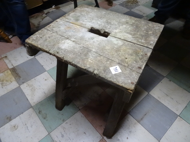 lot 351 image: Primitive Stool