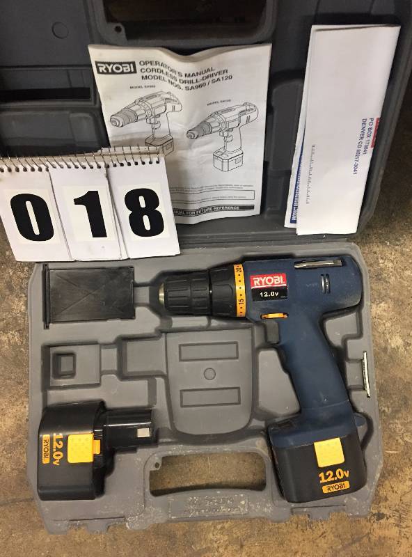 lot 18 image: Ryobi Cordless Drill
