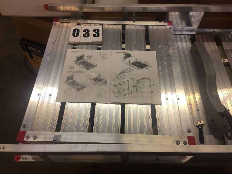 lot 33 image: Hitch Mount Folding Cargo Carrier