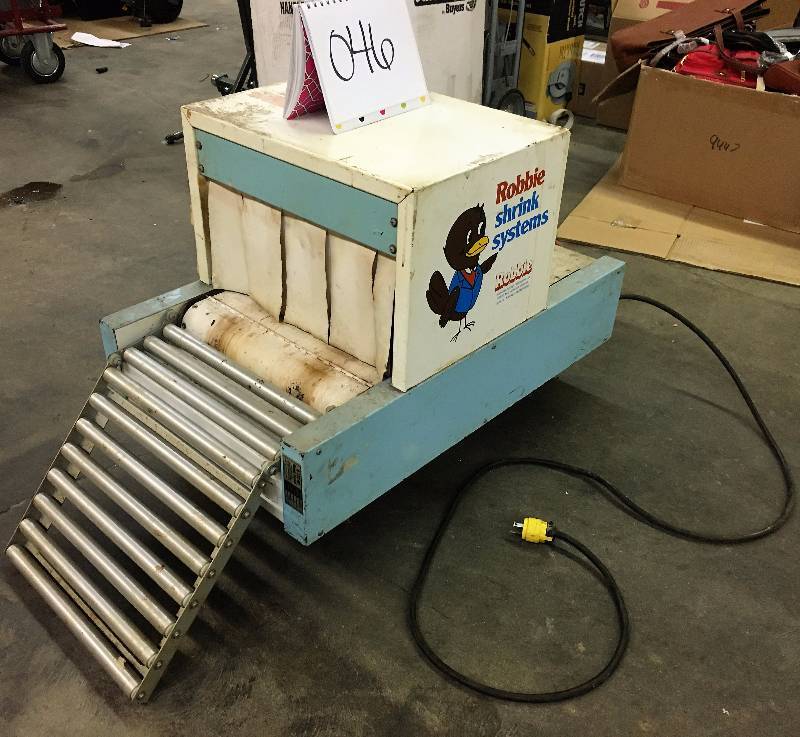 lot 46 image: Robbie Shrink Systems Heat Shrink Tunnel
