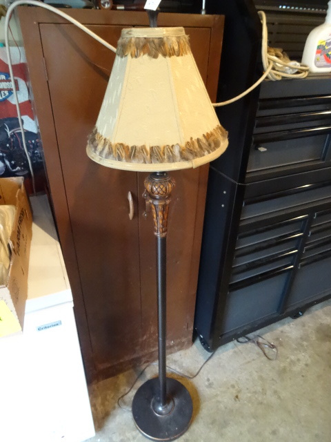 Pheasant Feather Lamp 60 Tall