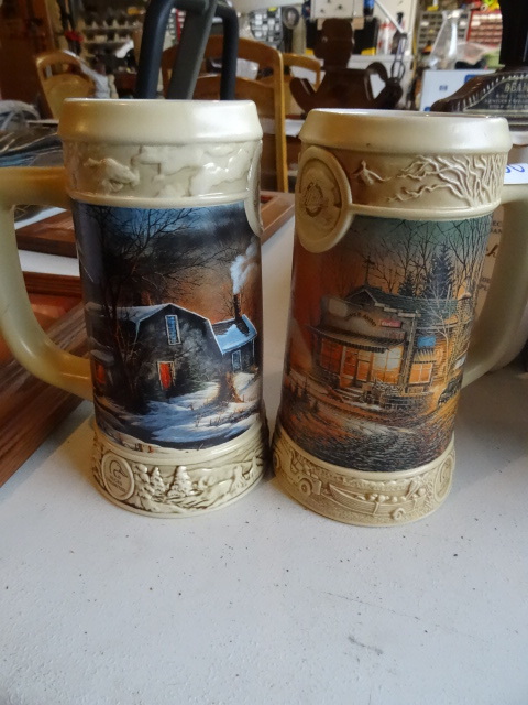 2 Terry Redlin Miller Beer Steins