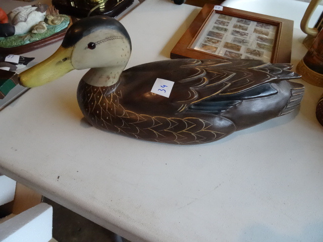 Duck Unlimited Carved Duck Decoy