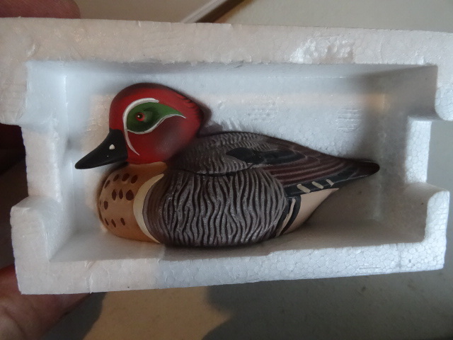 Avon Green Winged Teal Duck Collector Series