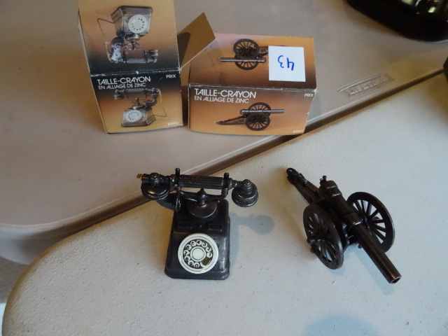 Cannon And Telephone Pencil Sharpeners
