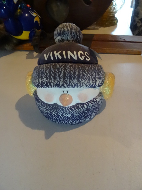 Vikings Snowman Candy Dish