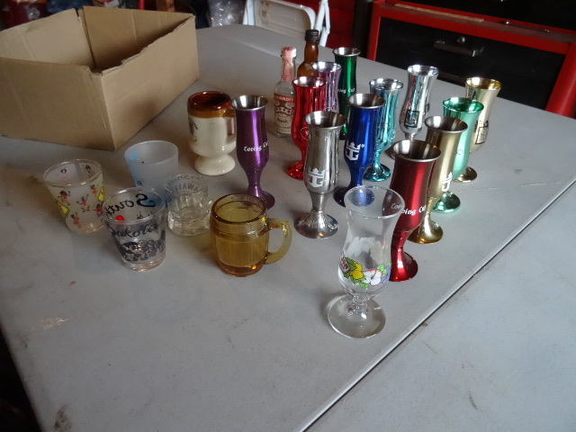 Misc Shot Glasses, Metal & Glass