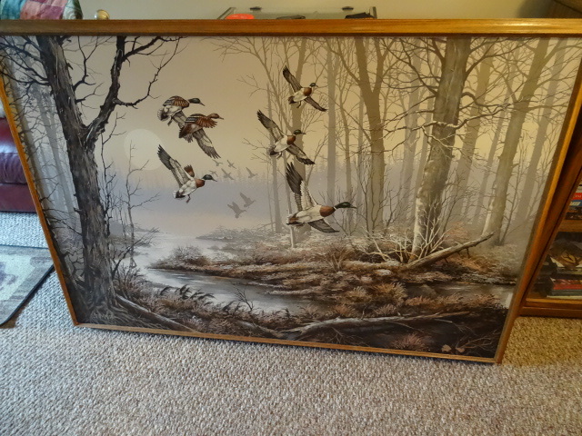 Large Painting, Mallards, 63 X 43