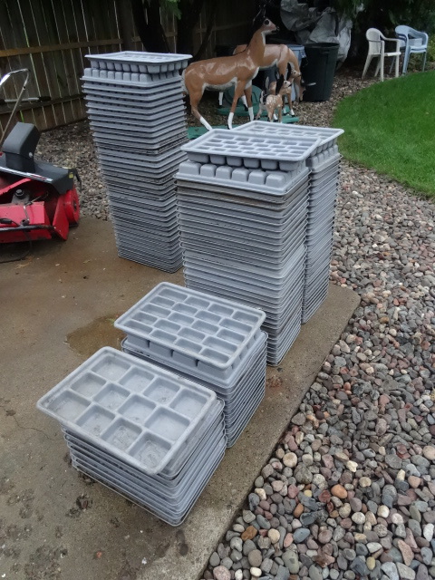Plastic Parts Trays Qty 120,