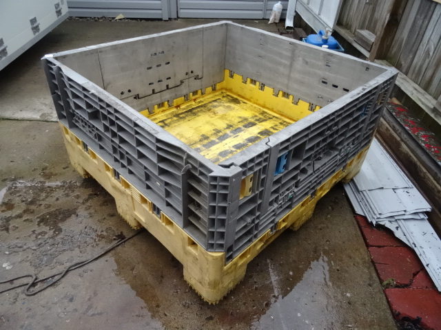 Plastic Folding Shipping Crate. 45 X 48,