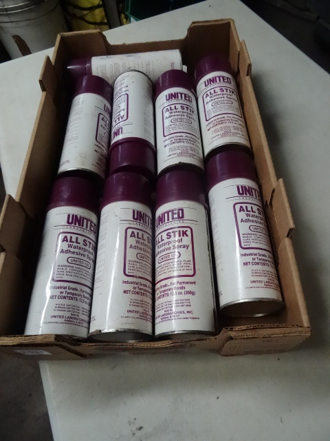 United All Stik Adhesive 8 Cans