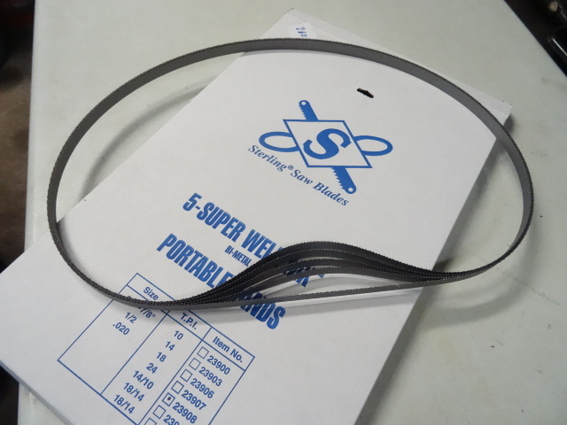 5 New band saw blades