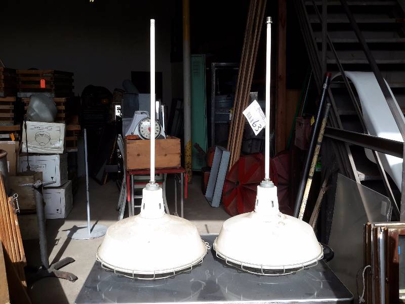 lot 63 image: 2 ABO Light Fixture ( industrisl  )