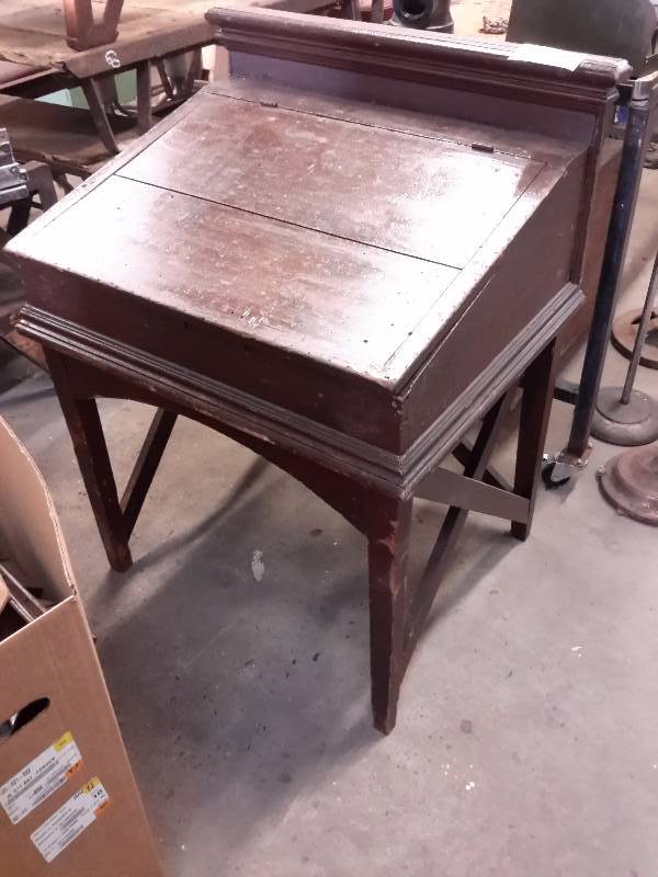 lot 114 image: Wood writing desk