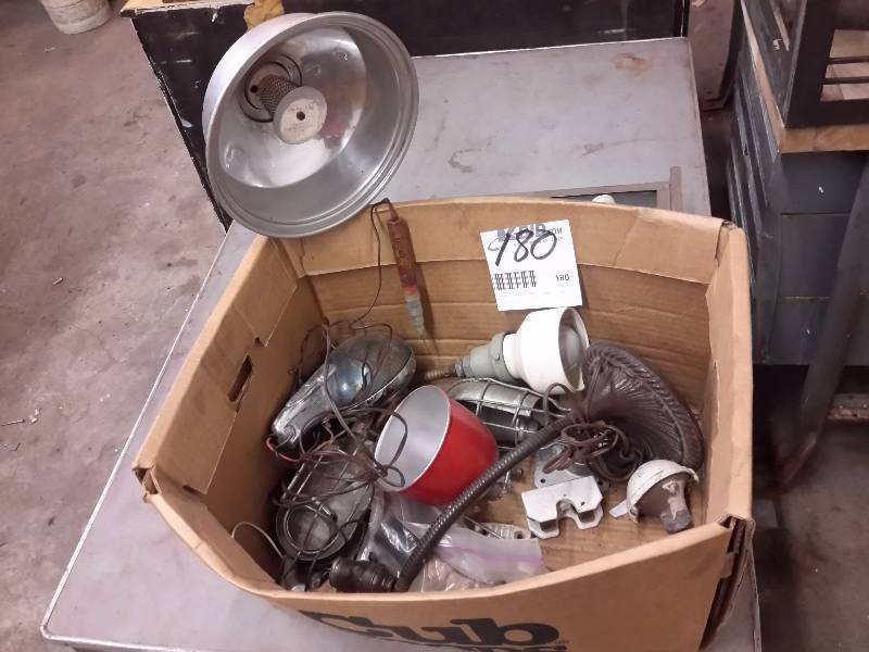 lot 180 image: Misc. Lamp & lamp parts