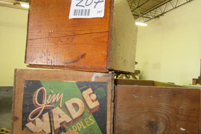 lot 207 image: 3 wooden boxes