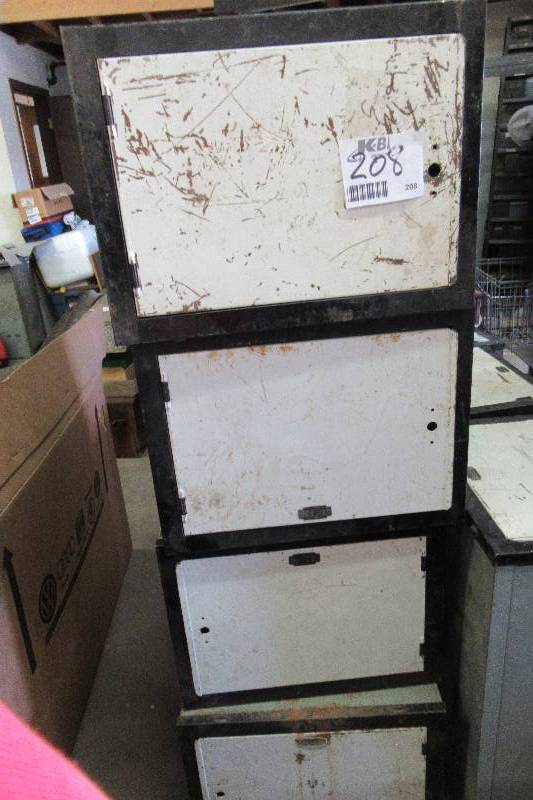 lot 208 image: 4 All steel co. steel boxes