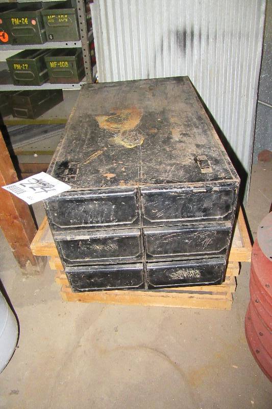 lot 224 image: 6 drawer metal cabinet