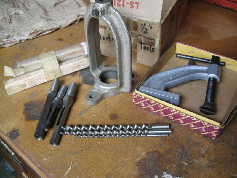 lot 42 image: Mortising Tools, T-Slot Clamp