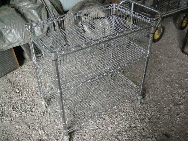 lot 201 image: NSF Rolling Wire Cart