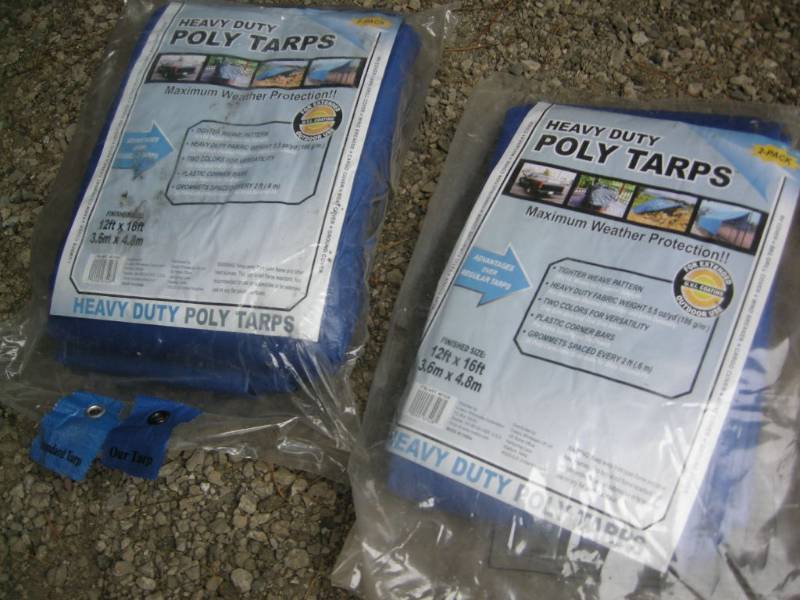 lot 213 image: 3 Heavy Duty Tarps
