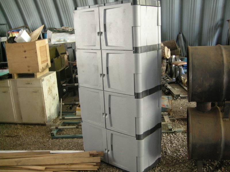lot 230 image: Rubbermaid Stacking Cabinet