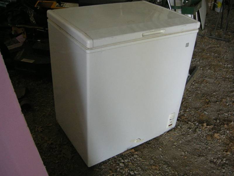 lot 244 image: GE Chest Freezer
