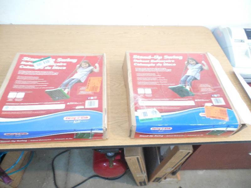 lot 26 image: (2) Swing-N-Slide Playsets Stand-Up Swing with Chain