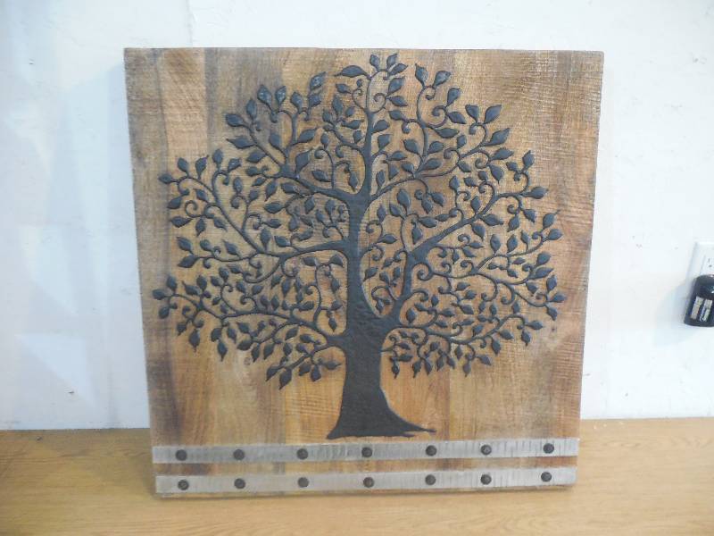 lot 70 image: Home Decorators Collection 30 in. H x 30 in. W Arbor Tree of Life Wall Art