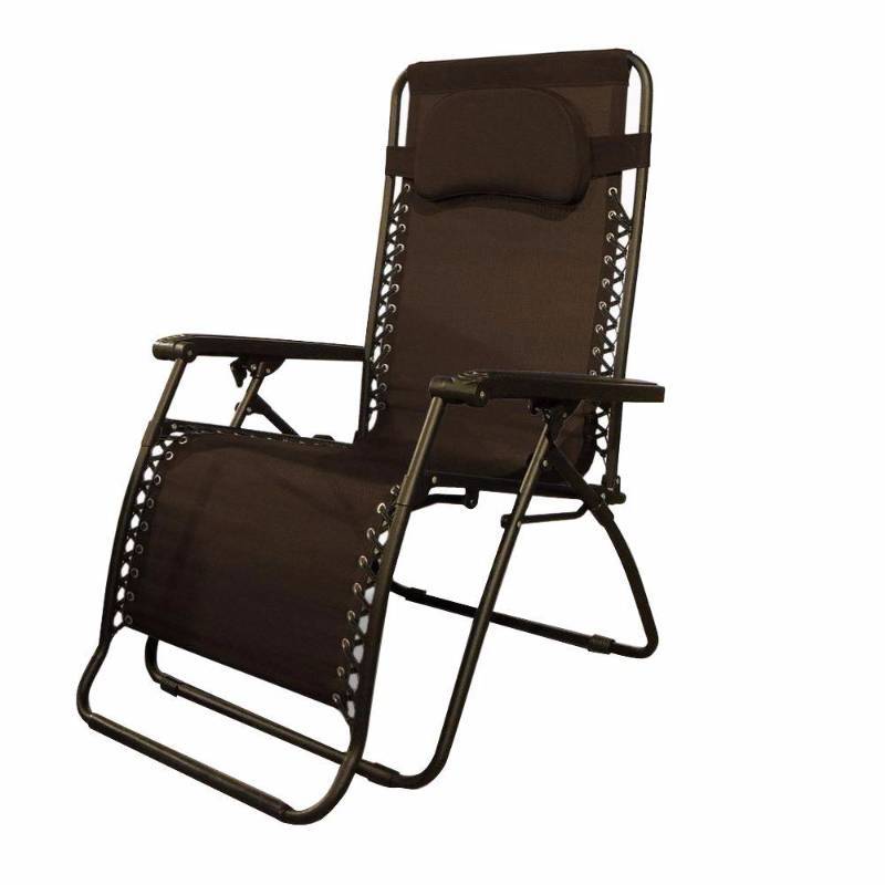 lot 80 image: Caravan Sports Infinity Oversize Brown Zero Gravity Patio Chair