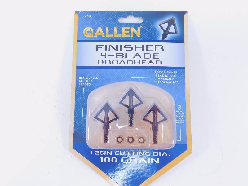 Finisher 4 Blade Broadhead  MSRP $32.34