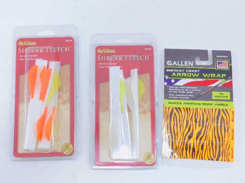 Allen Arrow Wrap and 2 Packs of Allen Shrink Fletch