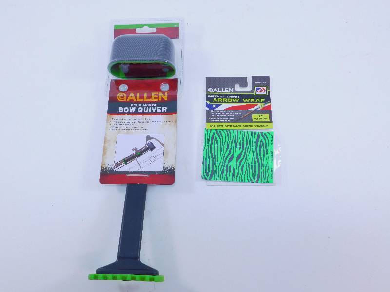 Allen Company Arrow Wrap and Allen Four Arrow Quiver, BlackHot Green