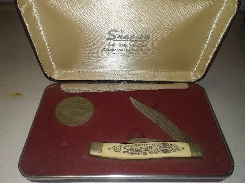 lot 7 image: Vintage 60th Anniversary Coin and Knife Collector Set , 1920-1980