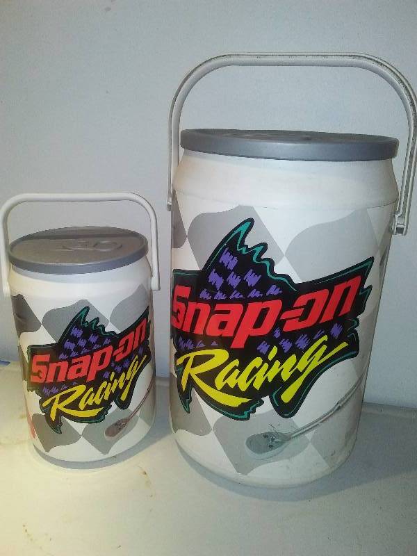 lot 24 image: Snap-on Coolers (2) Great for Ice Fishing, Gear, Stool and more
